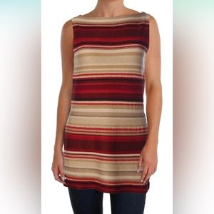 Lauren Ralph Lauren Womens Linen Striped Pullover Sweater size 3X